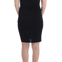 Black pencil sheath dress