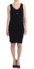 Black pencil sheath dress