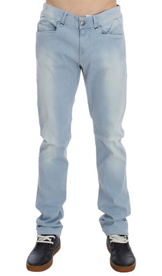 Blue Denim Cotton Stretch Slim Fit Jeans