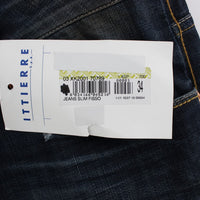 Blue Wash Cotton Denim Slim Fit Jeans