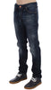 Blue Wash Cotton Denim Slim Fit Jeans