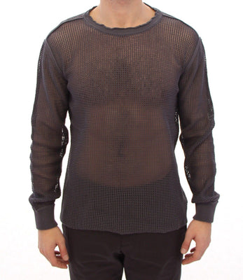 Purple Runway Netz Pullover Netted Sweater