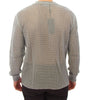 Gray Runway Logo Netz Pullover Netted Sweater