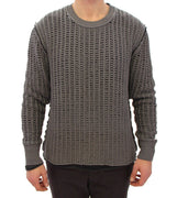 Gray Runway Netz Pullover Netted Sweater