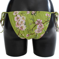 Green Floral Bikini Bottom Swimwear Beachwear
