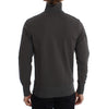 Gray Cotton Stretch Half Zipper Sweater