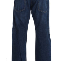 Blue Wash Cotton Baggy Loose Fit Jeans