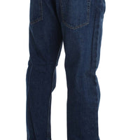 Blue Wash Cotton Baggy Loose Fit Jeans