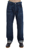 Blue Wash Cotton Baggy Loose Fit Jeans