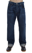 Blue Wash Cotton Baggy Loose Fit Jeans