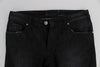 Black Cotton Stretch Slim Fit Jeans