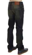 Blue Wash Cotton Regular Straight Fit Jeans