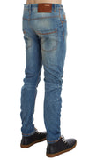 Blue Wash Cotton Slim Twist Fit Jeans