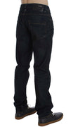 Blue Wash Cotton Denim Straight Fit Jeans