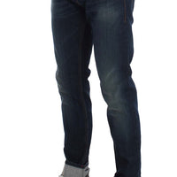 Blue Wash Cotton Stretch Slim Skinny Fit Jeans