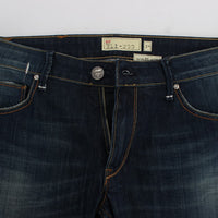 Blue Wash Cotton Stretch Slim Skinny Fit Jeans