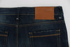 Blue Wash Cotton Stretch Slim Skinny Fit Jeans