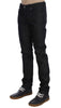 Black Cotton Slim Skinny Fit Jeans