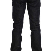 Black Cotton Slim Skinny Fit Jeans