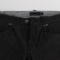 Black Cotton Slim Skinny Fit Jeans