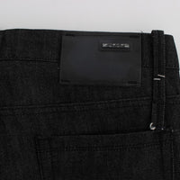 Black Cotton Slim Skinny Fit Jeans