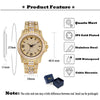 Baguette CZ Diamond  Elegant Quartz Men's Watch