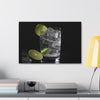 Vodka Tonic with Lime on Canvas Gallery Wraps