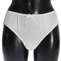 White Satin Stretch Underwear Panties