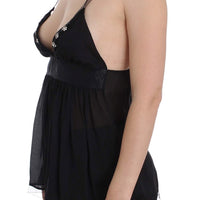 Black Silk Camisole Top Blouse