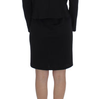 Black Stretch Sheath Dress & Sweater Set