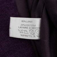 Purple Wool Suit T-Shirt Set