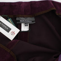 Purple Wool Suit T-Shirt Set