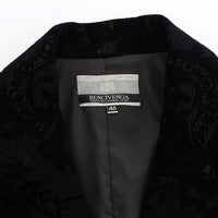 Black Lace Stretch Suit