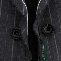 Gray Stretch Suit Sheath Dress & Blazer Set