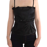 Black Tank Party Evening Top Blouse