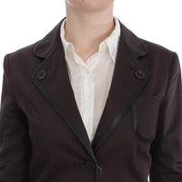 Brown Stretch Two Button Suit