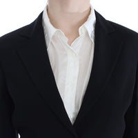 Black Two Button Suit