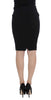 Black Straight Pencil Skirt