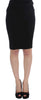 Black Straight Pencil Skirt