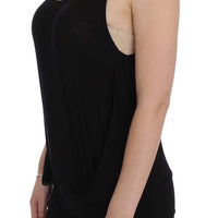 Black Stretch Sleeveless Blouse