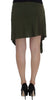 Green Mini Pencil Stretch Skirt