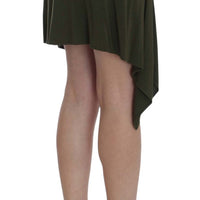 Green Mini Pencil Stretch Skirt