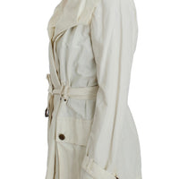 White Trench Coat Jacket