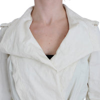 White Trench Coat Jacket