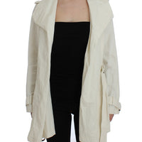 White Trench Coat Jacket