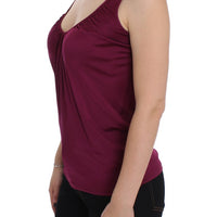 Purple Sleeveless Top Blouse