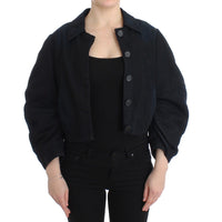 Blue Denim Jacket Coat Blazer Short 2 in 1