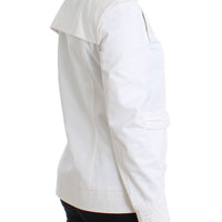 White Double Breasted Jacket Coat Blazer