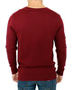 Bordeaux v-neck pullover sweater