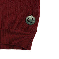 Bordeaux v-neck pullover sweater